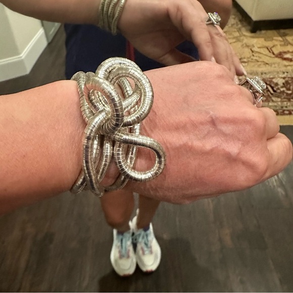 Rare Silver Plated Modable Flexible Necklace New in Box w/Free Gift - Picture 14 of 16